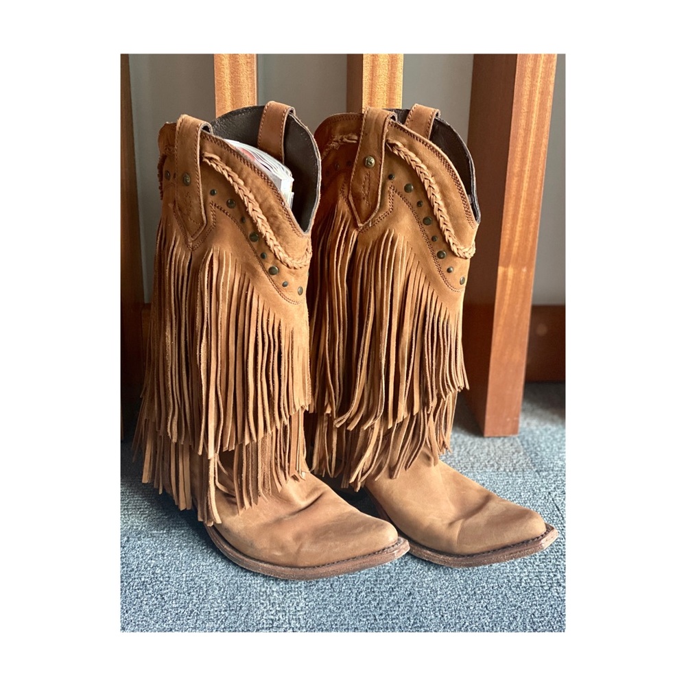 Liberty Black Vegas Fringe Boots